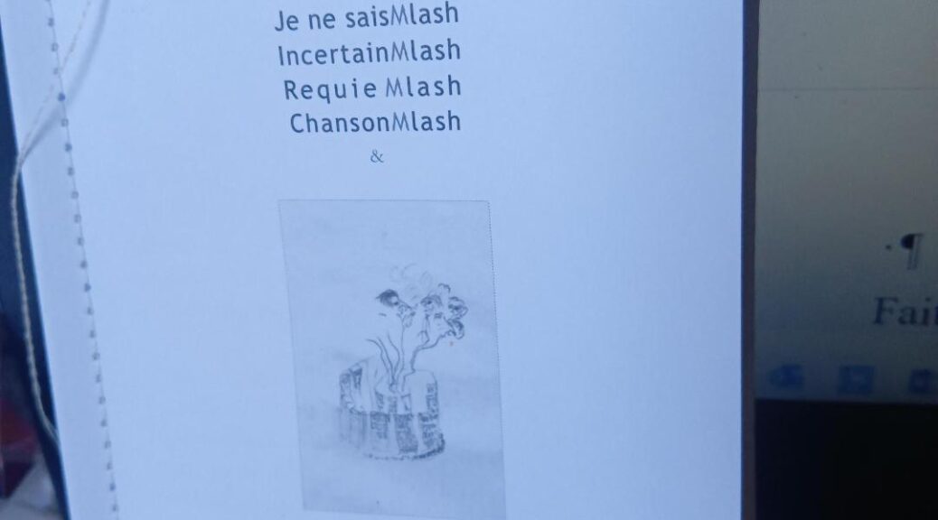 Alexis Pelletier, Incertain Mlash et trois autres bals perdus